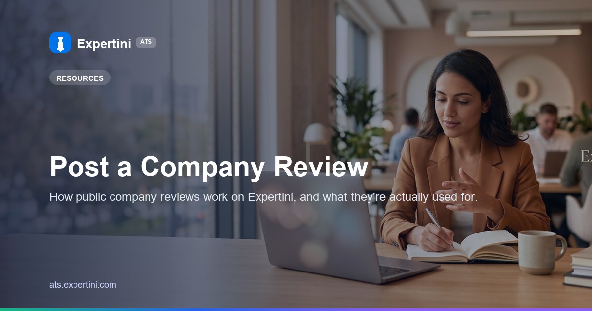 Post a Company Review