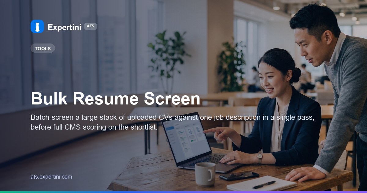 Bulk Resume Screen