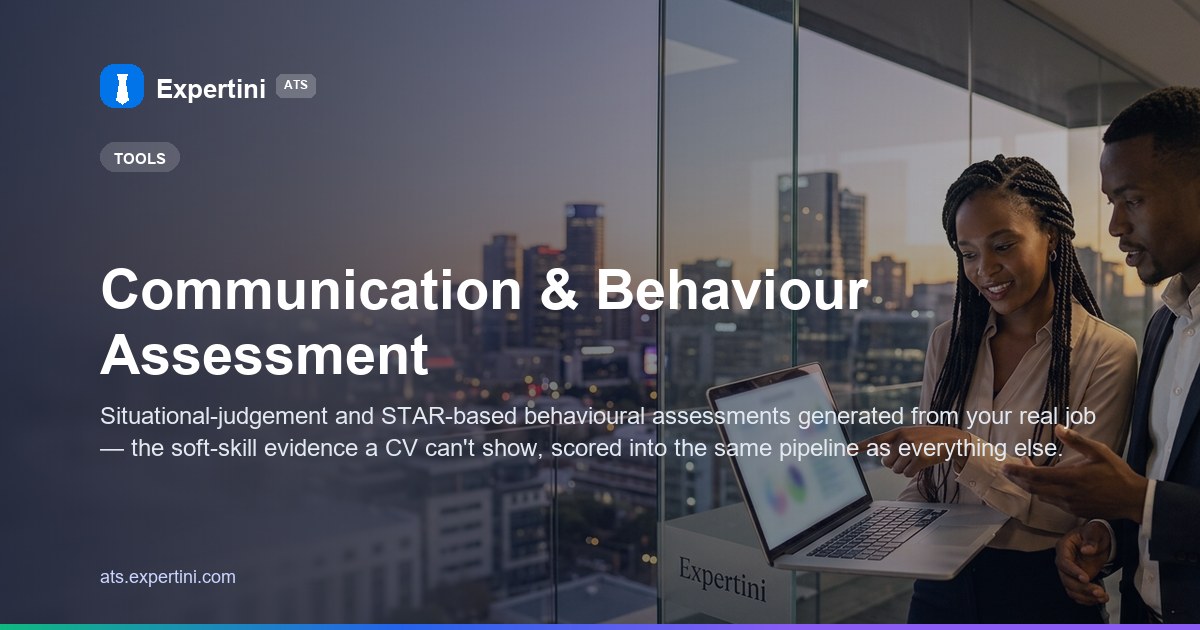 Communication & Behaviour Assessment