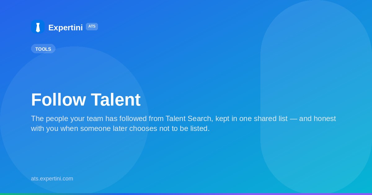 Follow Talent
