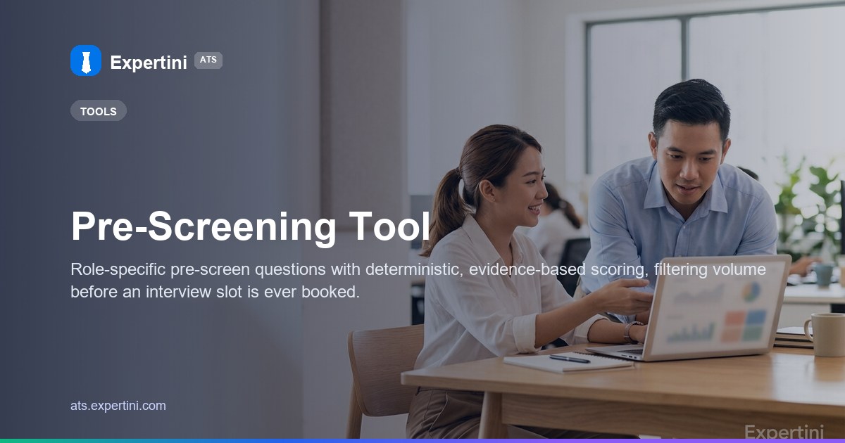 Pre-Screening Tool
